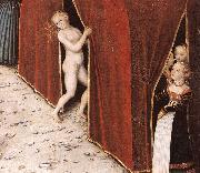 CRANACH, Lucas the Elder The Fountain of Youth (detail)  215 oil